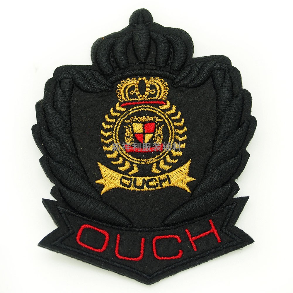 服装辅料刺绣臂章 徽章背胶魔术贴LOGO袖章 电脑绣花章仔批发